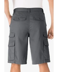 KingSize Big & Tall 12" Side Elastic Cargo Shorts