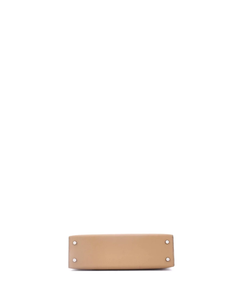 Pre-Owned Hermes Kelly Handbag Tricolor Epsom with Palladium Hardware