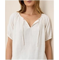 Pact Organic Cotton Coastal Double Gauze Boho Popover