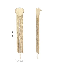 Jessica Simpson Gold Chain Tassel Earrings