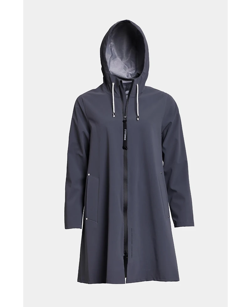 Stutterheim Women's Mosebacke Lightweight Zip Matte Raincoat