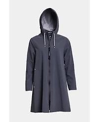 Stutterheim Women's Mosebacke Lightweight Zip Matte Raincoat