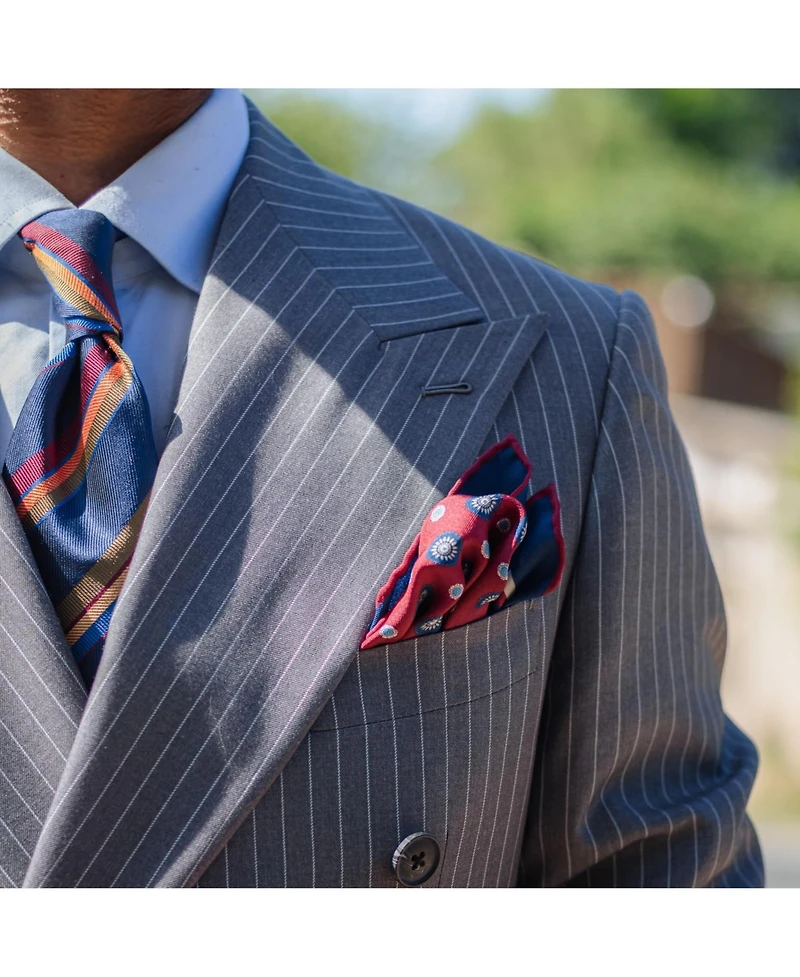 Elizabetta Men's Pantera - Silk Pocket Square for Men