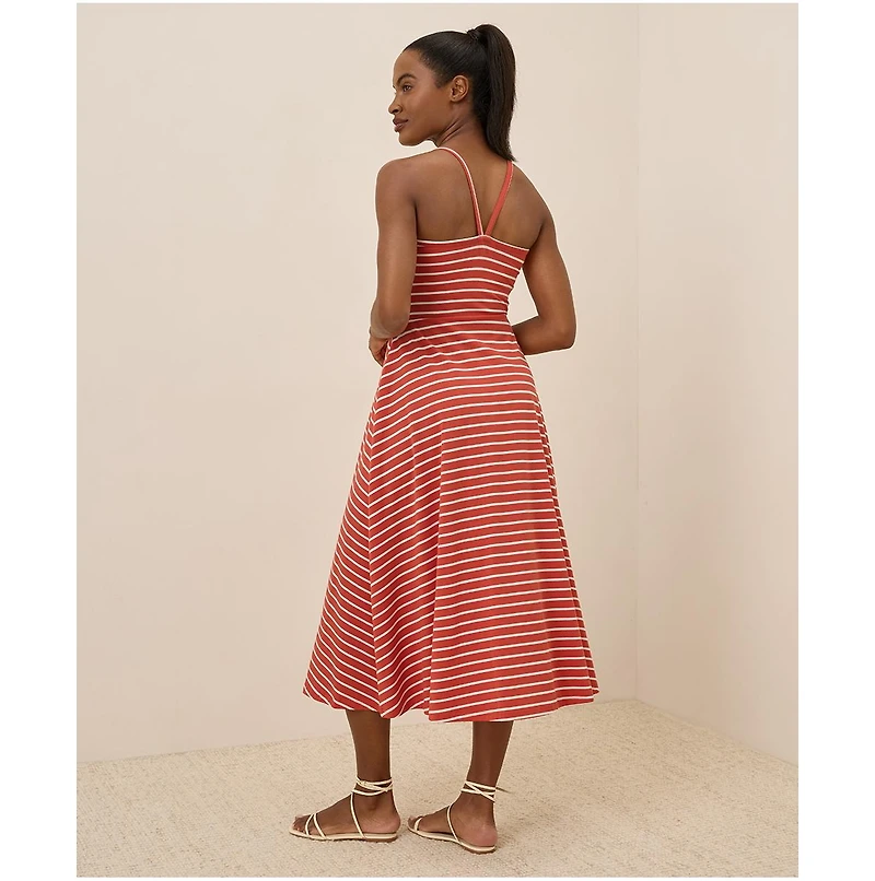 Pact Women's Organic Cotton Fit & Flare Midi Dress - Shorty
