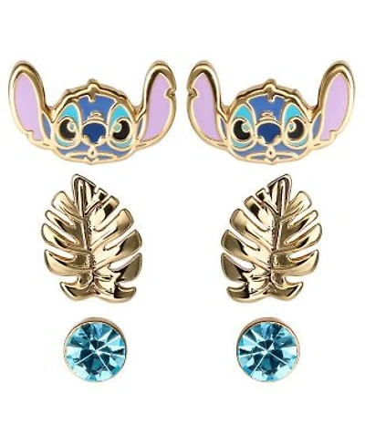 Disney Lilo Stitch 3 Piece Stud Earring Set