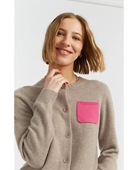 Chinti & Parker Women's Wool Cashmere Contract Pocket Cardigan