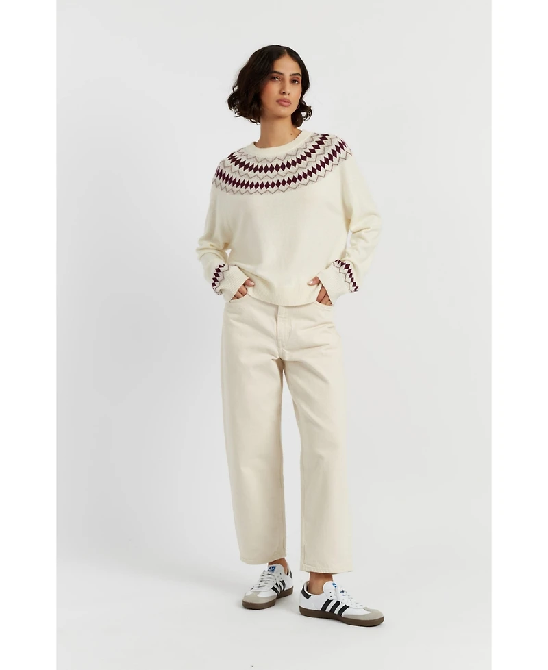 Chinti & Parker Women's Wool Cashmere Diamond Fair Isle Sweater