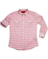 Elie Balleh Little Boys Pink Slim Fit Striped Button-Down Shirt