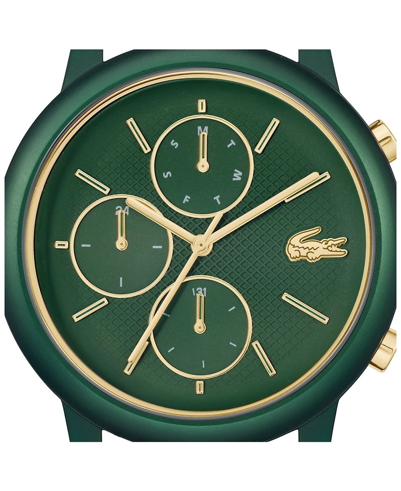 Lacoste Men's Green Silicone Strap Watch, 42mm