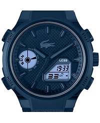 Lacoste Men's LC33 Navy Silicone Strap Watch, 44.8mm