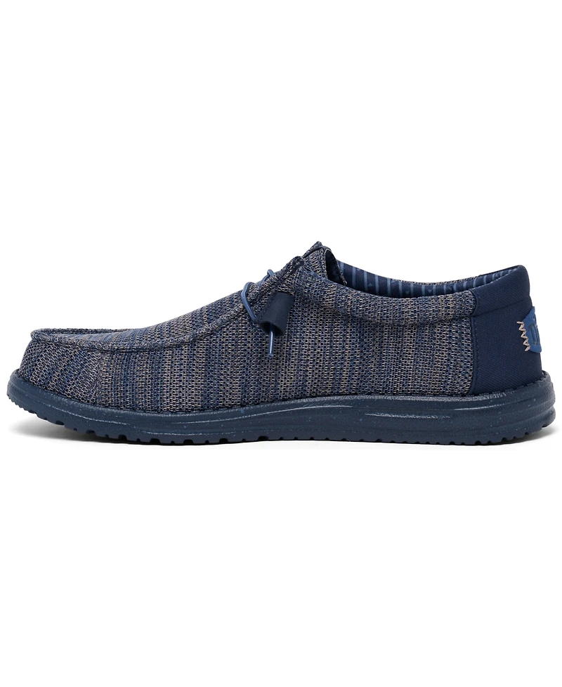 Hey Dude Men's Wally Stretch Sox Slip-On Casual Moccasin Sneakers from Finish Line
