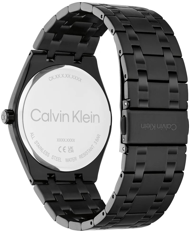 Calvin Klein Men's Ck Motion Black Ip Stainless Steel Bracelet Watch 39mm