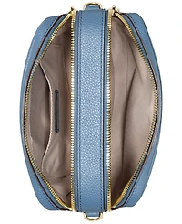 Michael Kors Bryant Medium Leather Double Zip Chain Camera Crossbody