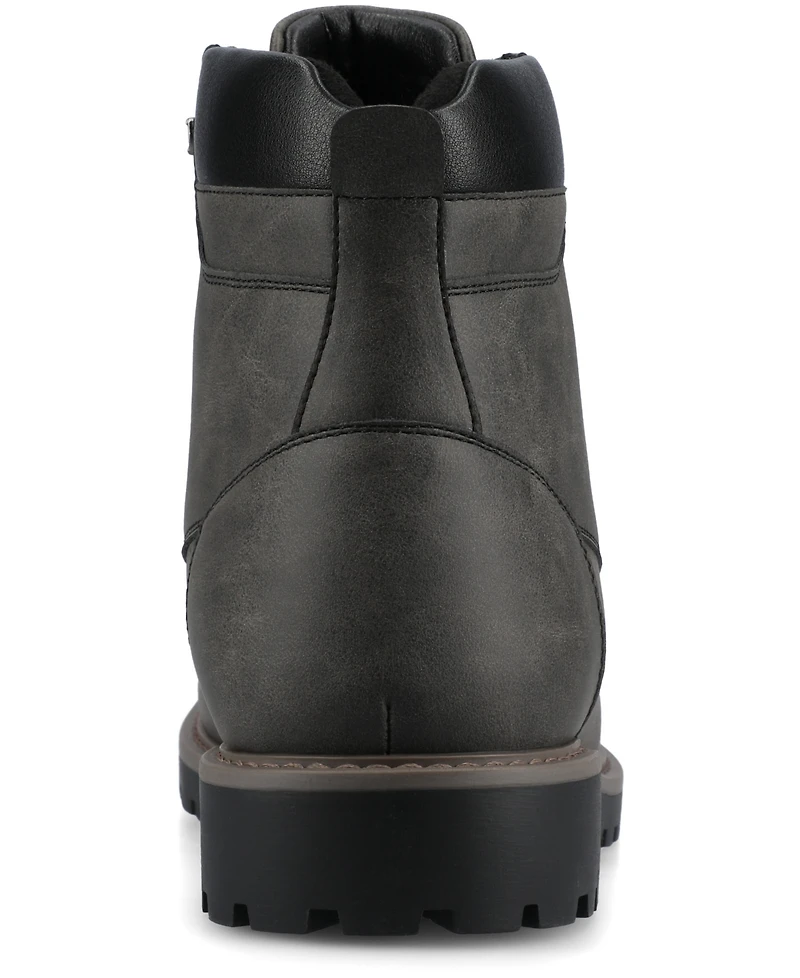 Vance Co. Men's Rogue Round Toe Work Ankle Boots