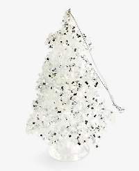 Holiday Lane Christmas Glitters Clear Tree Ornament, Macy's Exclusive