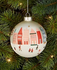 Holiday Lane Merry Magic Winter Town Ball Ornament, Macy's Exclusive