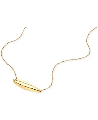 Calvin Klein Logo-Etched Sculpted Pendant Necklace, 16" + 2" extender