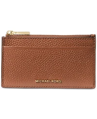 Michael Kors Jet Set Leather Zip Key Card Case