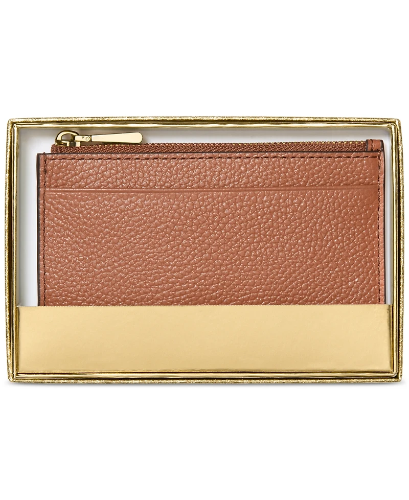 Michael Kors Jet Set Leather Zip Key Card Case