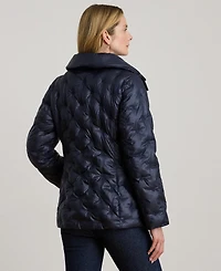 Lauren Ralph Women's Embroidered Puffer Coat