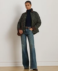 Lauren Ralph Lauren Women's Corduroy-Collar Diamond Quilted Jacket