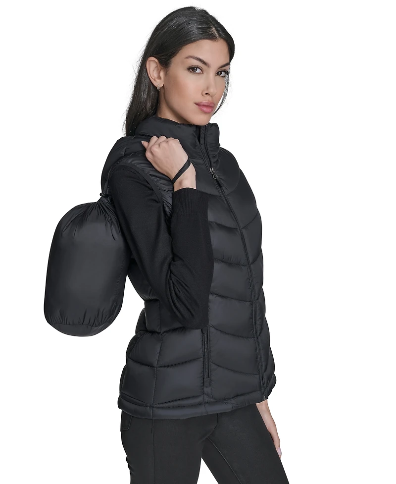 Charter Club Women's Packable Hooded Puffer Vest