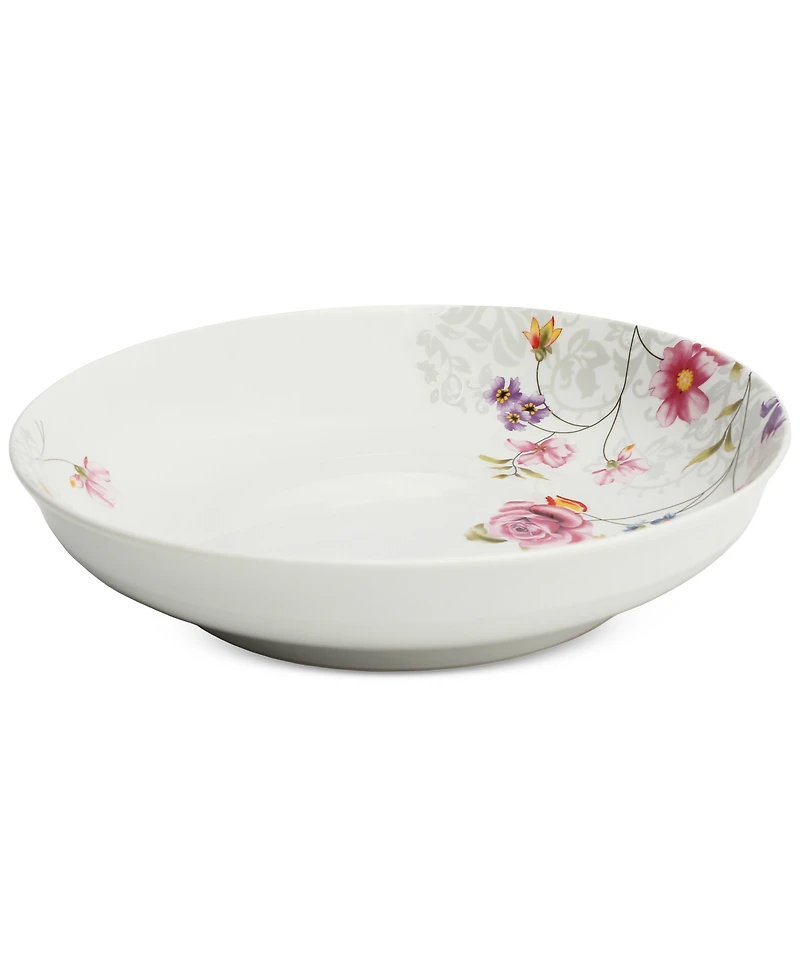 Lorren Home Trends Floral 5-Pc. Pasta/All-Purpose Bowl Set