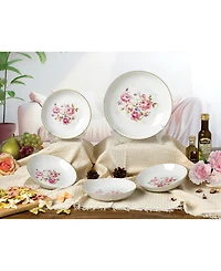 Lorren Home Trends Floral Bouquet 5-Pc. Pasta/All-Purpose Bowl Set