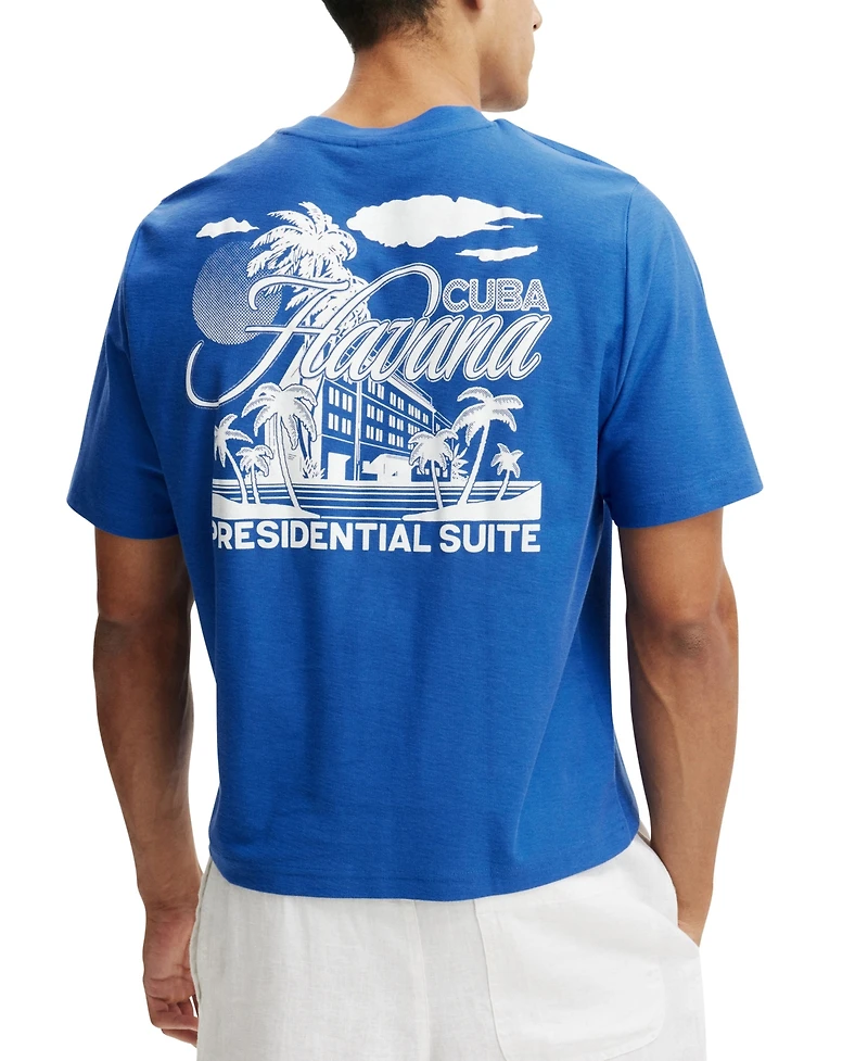 Cotton On Men's Cropped Fit Graphic T-Shirt