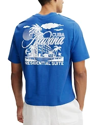 Cotton On Men's Cropped Fit Graphic T-Shirt