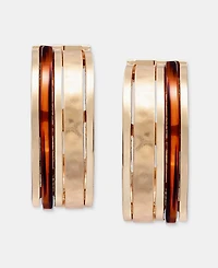 Style & Co Inlay Hoop Earrings, Macy's Exclusive