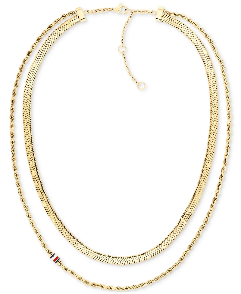 Tommy Hilfiger Layered Collar Necklace, 16" + 2" extender