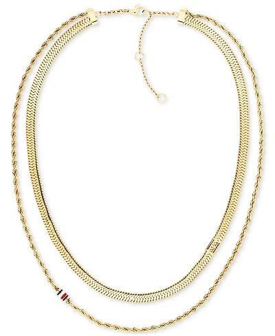 Tommy Hilfiger Layered Collar Necklace, 16" + 2" extender