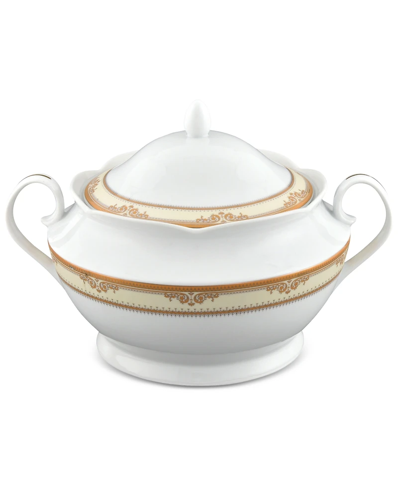 Lorren Home Trends Isabella Porcelain Tureen with Lid