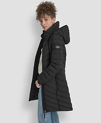 Dkny Women's Bibbed Packable Puffer Coat
