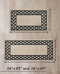 Jean Pierre New York Christine Trellis Border Tufted 2-Pc. Runner Set