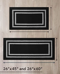 Jean Pierre New York Double Line Border Tufted 2-Pc. Runner Rug Set