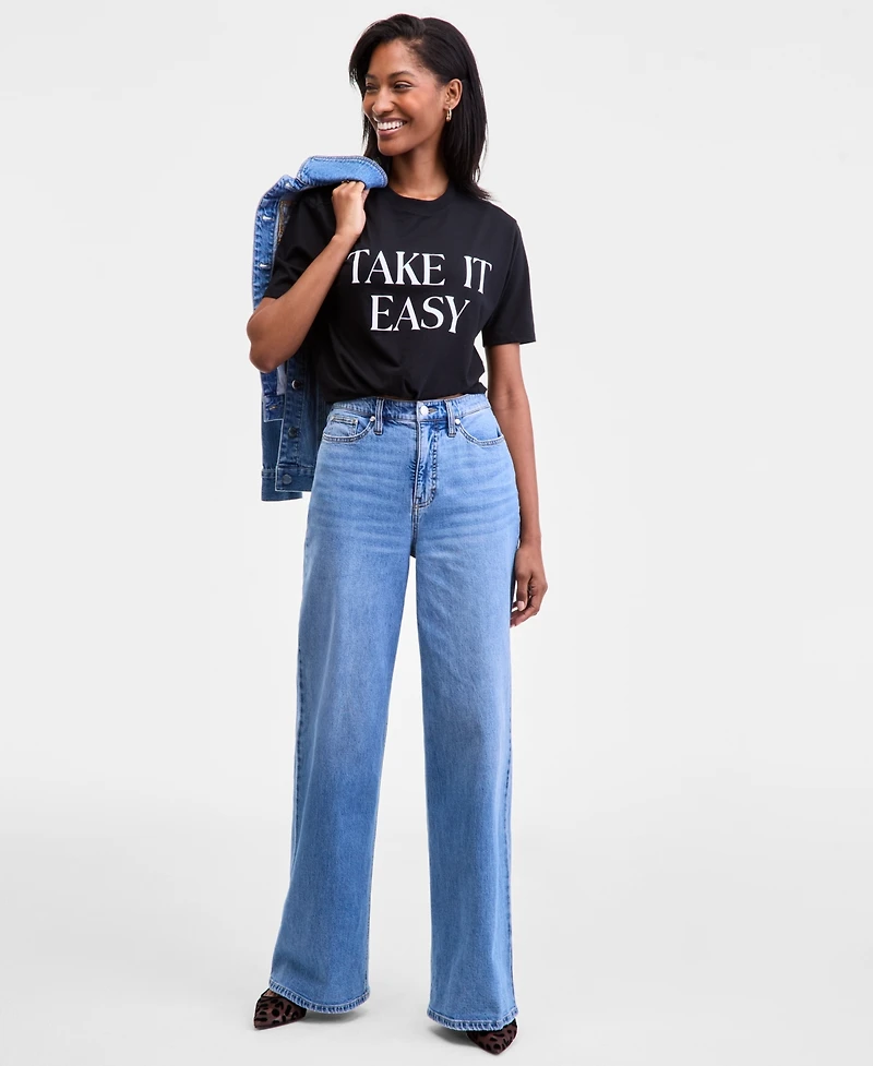 On 34th Women's Take It Easy Graphic T-Shirt, Macy's Exclusive