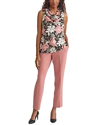 Kasper Women's Cowlneck Sleeveless Top