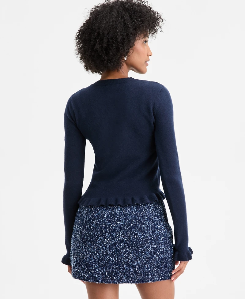 On 34th Women's Ruffle-Hem Cardigan, Macy's Exclusive