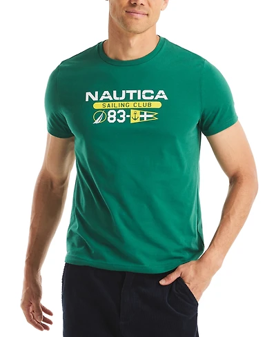 Nautica Men's Short Sleeve Heritage Logo Graphic T-Shirt