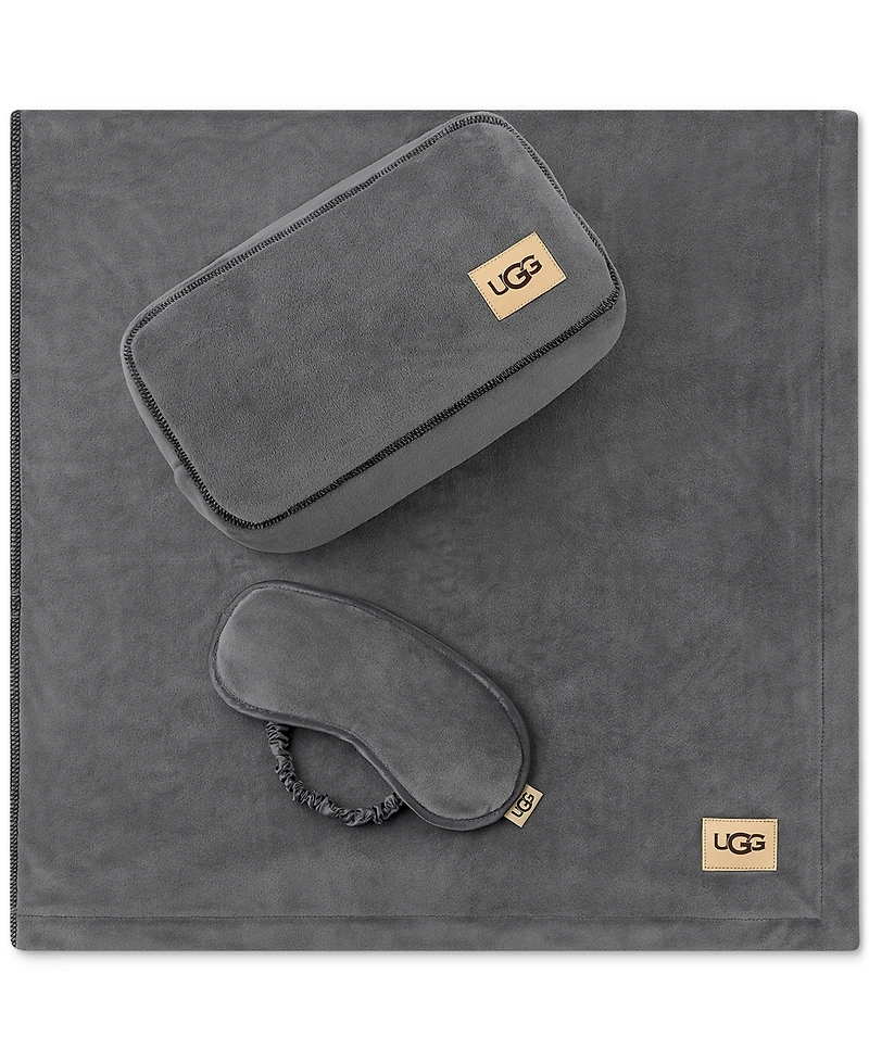 Ugg Raegan 3-Pc. Throw, Eye Mask and Case Gift Set