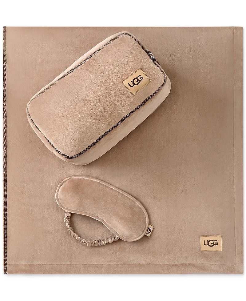 Ugg Raegan 3-Pc. Throw, Eye Mask and Case Gift Set