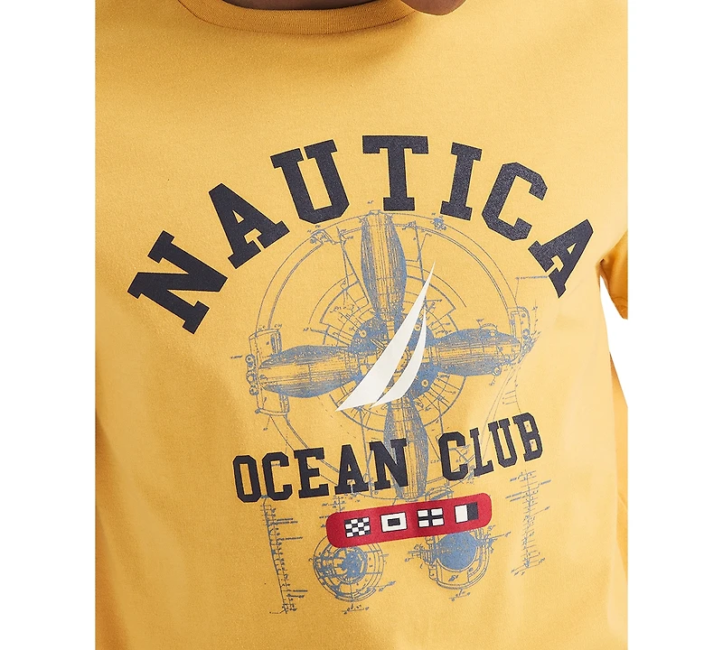 Nautica Men's Short Sleeve Ocean Club Graphic T-Shirt