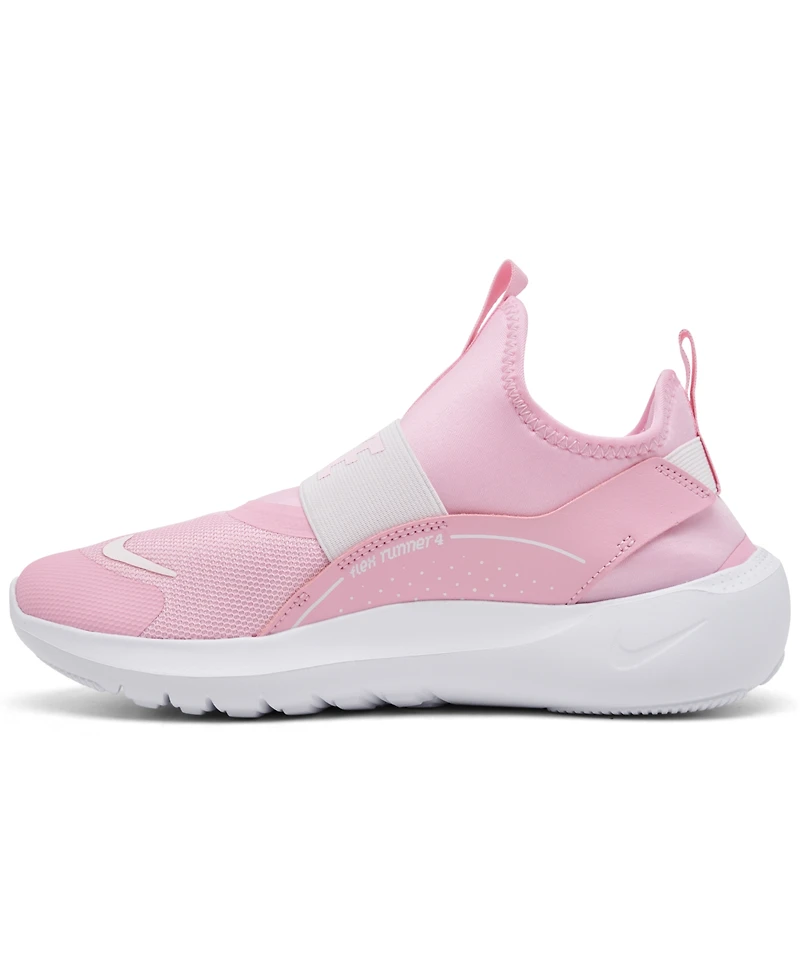 Nike Big Girls Flex Runner 4 Slip-On Running Sneakers from Finish Line