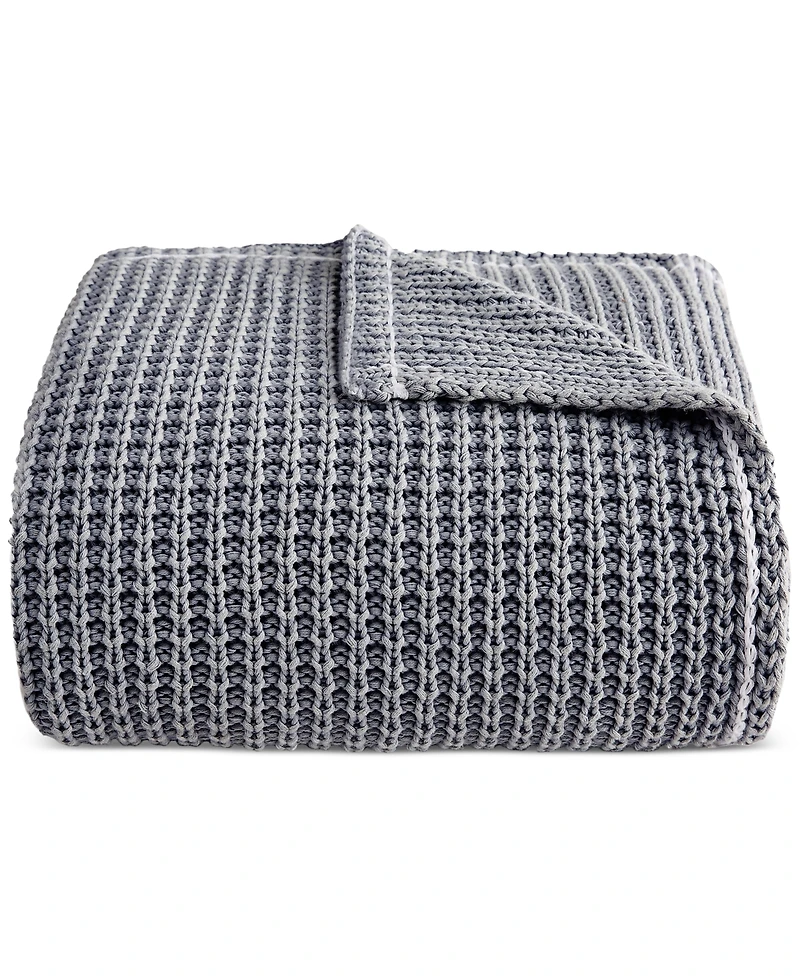 Ugg Luna Cotton Waffled Knit Throw Blanket, 50" x 70"