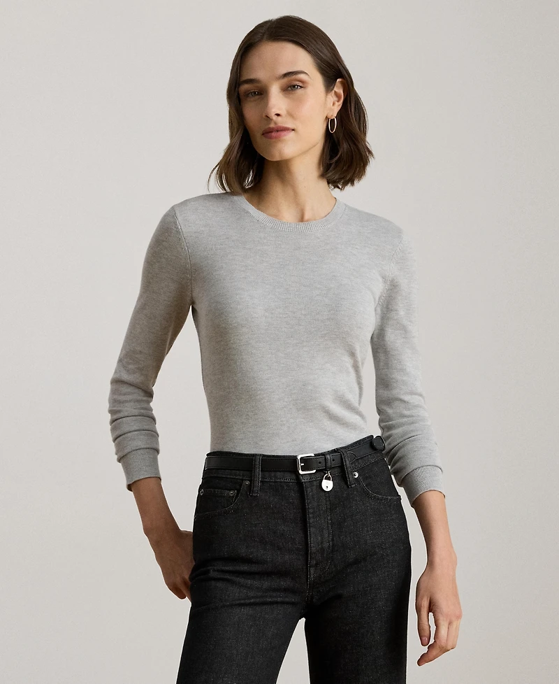 Lauren Ralph Women's Cotton-Blend Sweater