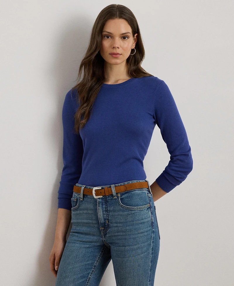 Lauren Ralph Women's Cotton-Blend Sweater
