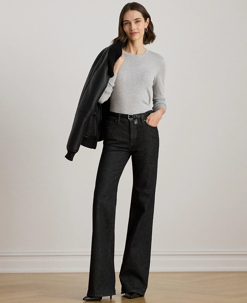 Lauren Ralph Women's Cotton-Blend Sweater