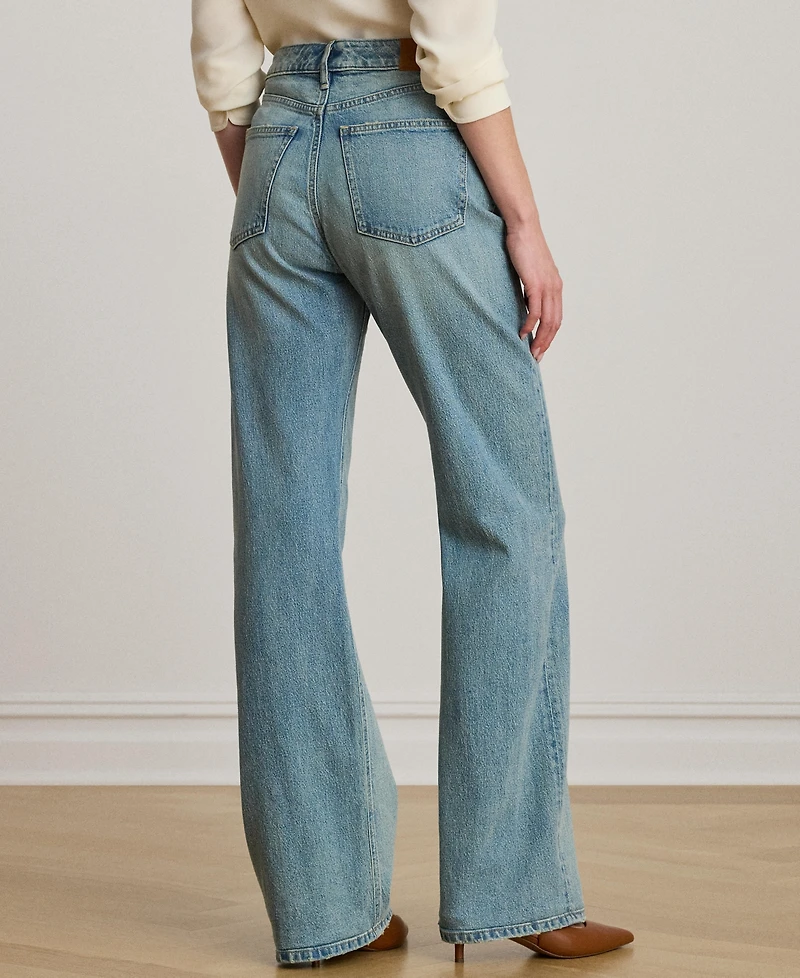 Lauren Ralph Women's High-Rise Wide-Leg Jeans